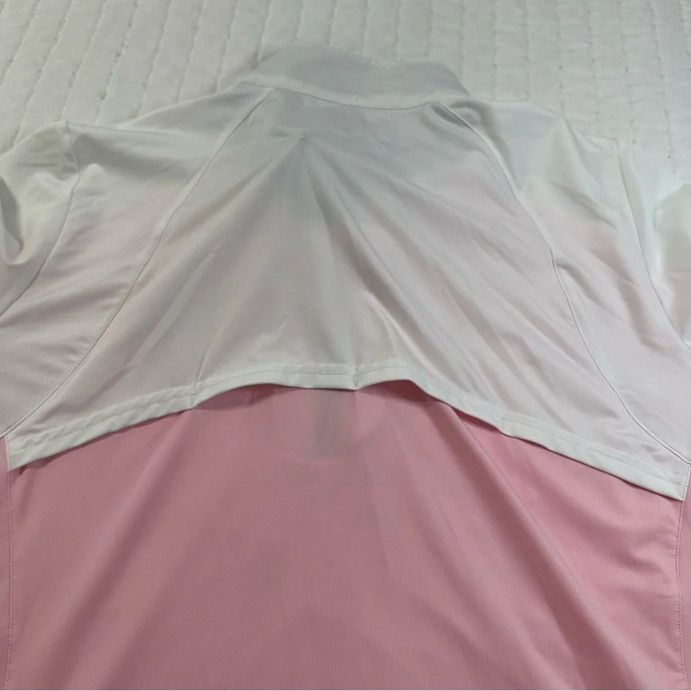 Sansoleil SunGlow Zip Mock Pink And White Long Sleeves UV 50+
Cooling - Picture 12 of 14